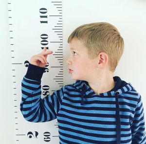Hook Provided2.0 MX0.2 M Kids Growth Height Chart Handing Ruler For Kids Kids Height Measure Ruller Wall Decor Canvas Material Removable Stylish Minimalist Design
