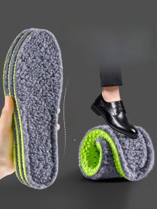 LINGMIAO | แผ่นรองในรองเท้าสำหรับผู้ชาย ให้ความอบอุ่นในหน้าหนาวและป้องกันกลิ่น