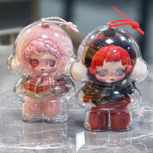 For Skullpanda Protective Transparent Storage Case for Plush Dolls Display Bag for Winter Symphony and Impressionnisme Series