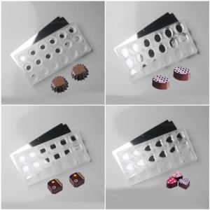 Tấm Chuyển Từ Tính Khuôn Sô Cô La Polycarbonate Thân Thiện Với Môi Trường Dụng Cụ Làm Bánh Cấp Thực Phẩm Cho Nhà Bếp Dụng Cụ Làm Bánh Kẹo 7 Loại Có Sẵn