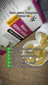 Obat Gemuk Isi 60 Kapsul - Obat Gemuk Permanen Vitamin Penambah Nafsu Makan Anak Orang Dewasa Bpom