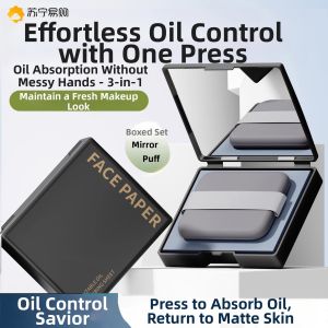 Portable Oil Absorbing Facial Pads for Men And Women Oil Control Beauty Tools Facial Cleansing Sponge Cake Removing Oil