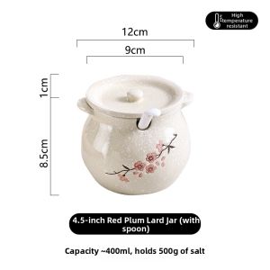 Heat Resistant Ceramic Hand-painted Glaze Underneath Seasoning Jar