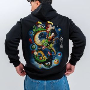 2025 Extra Large 4xl Pok É Mon Bulbasaur Seed Printed Mens and Womens Autumn/Winter Plush Y2K Halloween Black Hoodie