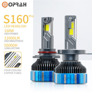 【 2 cái 】 S160 Pro 160W công suất cao Siêu Sáng H4 Đèn Pha Led 12000lm H1 H3 H7 H8/H11/H16 Hb3/9005 Hb4/9006 9012 đèn pha ô tô Bóng Đèn DC12V đèn sương mù