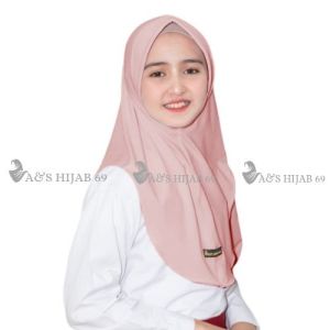 hijab sekolah sd / kerudung sekolah sd jilbab pet bergo hamidah instan trbaru
