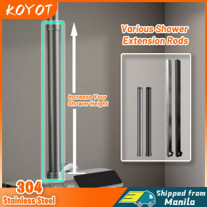 KOYOT 304 Stainless Steel Shower Extender 90cm Square Shower Extension Rod Shower Bracket