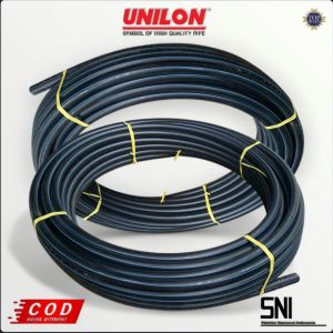 pipa hdpe selang air unilon ukuran 63mm atau 2 inch panjang 100 meter original best seler 100% baru