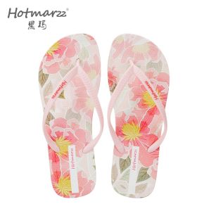 Hotmarzz Womens flip flops PVC anti slip slippers for outdoor wear beach clip on slippers HM7123
