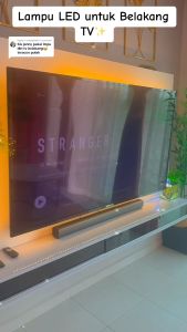 Lampu Backlight TV LED Strip DC 5V USB 2835 Warm White Light Cermin Ambient Dekorasi Kamar Rua