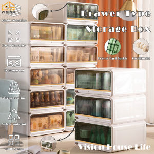 Vision Tủ Đựng Đồ Kiểu Ngăn Kéo Bắc Âu Tủ Đựng Quần Áo Có Thể Xếp Chồng Lên Nhau Hộp Đựng Quần Áo Gia Dụng Tủ Đựng Đồ Kết Hợp Nhiều Tầng Miễn Phí