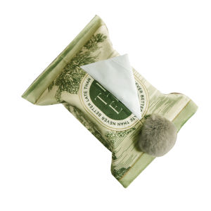 สไตล์ฝรั่งเศส สเก็ตช์อีสเตทพกพาห้องนั่งเล่นโต๊ะกาแฟกล่องกระดาษทิชชูใช้ในบ้านถุงกระดาษดึงกล่องบรรจุภัณฑ์