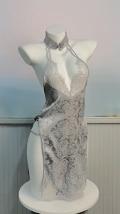 B1📦มีของแถมฟรี รายละเอียดด้านล่าง✨ชุดกี่เพ้า ชุดนอนไม่ได้นอน ชุดนอนลูกไม้เซ็กซี่ ชุดเร้าใจ ซีทรู ชุดยั่วๆ รหัส542