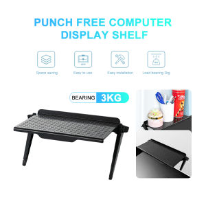 [Ready Stock] TV Rack Monitor Organizer Screen Top Storage Shelf Holder Practical Home Storage Computer Office Multi-functional Organizer for Media Box Game Console Router