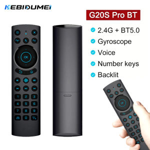 Kebidumei | KEBIDUMEI G20S PRO BT Air Mouse 2.4G Wireless Bluetooth Gyroscope Smart Remote Control With Voice IR Learning for TV Box