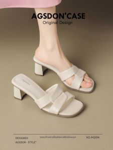 Agsdon | Rough Heel Slip-On Sandals