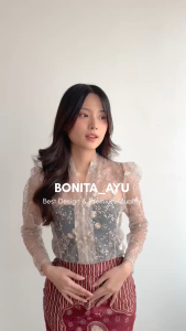SPECIAL SET MODERN PREMIUM BONITA AYU SIGNATURE – RANCANGAN DESAINER AYU KARTIKA BROKAT PREMIUM EKSKLUSIF KUALITAS TINGGI*size s/m/L/XL
