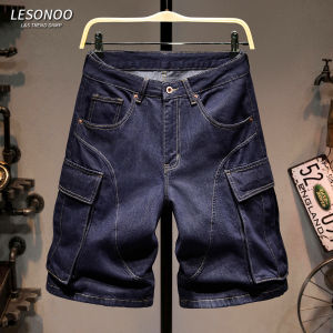 LIANSENNIAO | Relaxed Fit Fashionable Denim Shorts Men