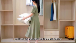 5pcs Vacuum Storage Bags Reusable Organizers Vacuum Seal Bags for Clothing Storage Compressed
