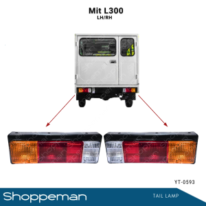 MITSUBISHI L-300 L300 TAIL LIGHT TAIL LAMP ASSEMBLY WITH BRACKET RH LH 12VOLTS YT-0593
