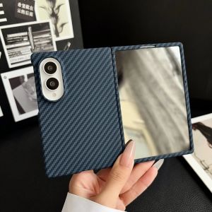 Carbon Fiber For Magsafe Case For Samsung Z Fold8 Ultra Fold 8 7 6 5 Case Screen Protector Kevlar Aramid Fiber Magnetic Cover