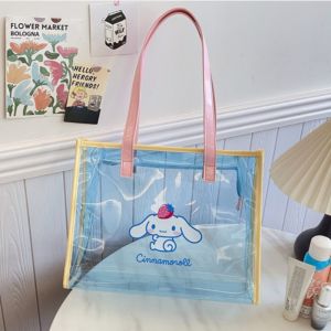 Sanrio | Genuine Sanrio Transparency Makeup Bag Large Capacity Portable Travel Tote Bag Zipper Toiletry Bag Washing Pouch Storage