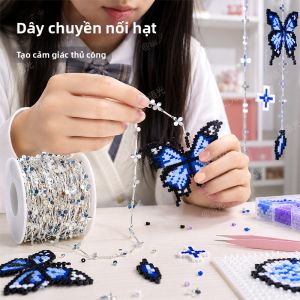 YUGUANG | DIY Four-leaf Clover Charm Keychain Chain Wind Chime Accessory
