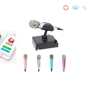 1-3pcs Wired Stereo Studio Microphone Earphone Ktv Karaoke Mini Microfon For Cell Smart Phone Laptops PC Computer Desktop Mik
