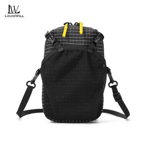 LouisWill Hiking Small Bag Outdoor Detachable Sling Crossbody Bag Water Bottle Phone Holder With Removable Shoulder Strap And Magic Tape For Hiking Camping Travel