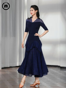 Áo Tập Khiêu Vũ Cổ Chữ V Tay Ngắn Cho Nữ HCDance Modern Dance Fitness Lycra Waltz Foxtrot Tango Quickstep Áo Khiêu Vũ