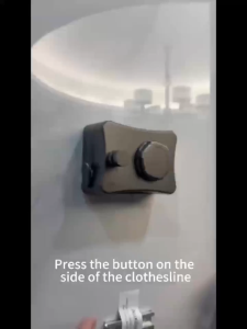 5.1m Invisible Clothesline Punch-Free Balcony Invisible Shrink Clothes Fantastic Rack Bathroom Punch-Free Drying Rack Steel Wire Rope