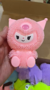 Mainan Anak Yoyo Jelly Lampu Led KARAKTER Squishy Ubur Ubur Puffer Ball Pencetan Karet