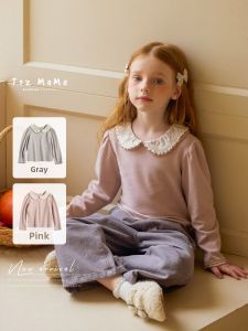 toz mama | Floral Patchwork Double Collar Versatile T-Shirt