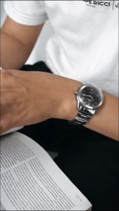 PhiLipe Ricci Jam Tangan Pria Rantai Besi Terbaru Original Simple Hitam Keren 8060D Free Baterai