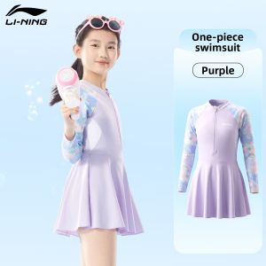 Li-Ning | Sun-Protection Chest Pad Long Sleeve One-Piece Swimsuit