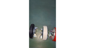 Roda Lori KARET 6" inch / 150 mm 1 Arah Besi Caster Troli - Trolley RIGID Castor Wheel LEGION