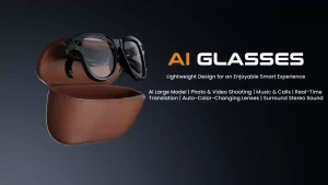 New M02 Ultra Smart AI Glasses 3600mAh Charging Case Power Bank 1080P HD Camera ChatGPT 32GB Translation Music Video Sunglasses