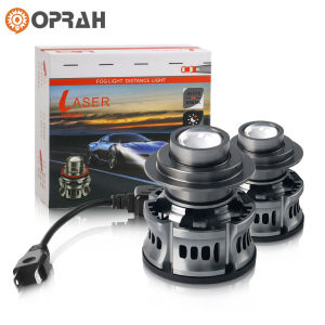 Oprah 2pcs Laser Lens LED Fog Light For Car LED H7 H11 H8 H9 9005 9005/HB3 9006/HB4 Headlamp LED Projector Lens DRL Fog Lamp 12V