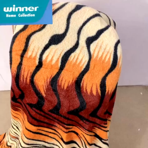 Leopard Tiger Print Fleece Velvet Blanket 145cmX195cm