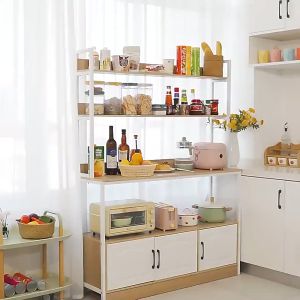 ตู้เก็บของ ตู้เก็บของในครัว ชั้นวางของในครัว เคาน์เตอร์ห้องครัว หลากหลายฟังก์ชั่น ชั้นวางของในครัว สินค้าใหม่ (ส่งตรงจากกรุงเทพ) ตู้เก็บของในครัว แบบไม้ - Lazada