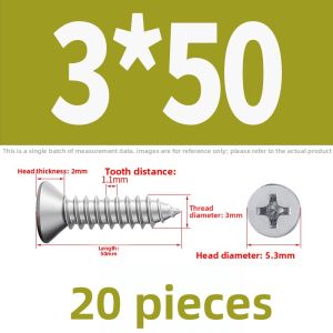 POWER&STRONG | 304 Stainless Steel Self-tapping Screws