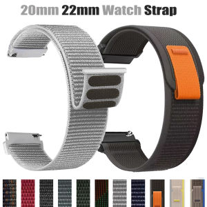 20mm 22mm Smart Watch Strap for Amazfit Balance 2 GTR4 3 2/ bip 6 5 U S Nylon Loop Bracelet Samsung/huawei/amazfit gts 4-2 mini