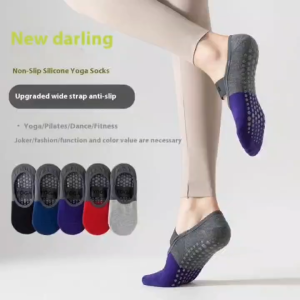 Yoga socks anti slip Pilates color matching short socks indoor floor sports fitness dance socks