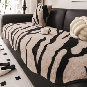 Plush Sofa Cushion Autumn Winter Anti-Slip Cover Modern Simple Style Three-Seater Couch Pad Luxury Sensation Straight Row