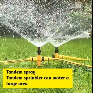 360 Degree Automatic Adjustable Misting Nozzles Agriculture Garden Watering Irrigation Sprinkler With Spiked High Pressure Watering Sprinkler for watering plants Vegetables Lawn Garden Accessory