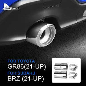 4Pcs Automobile Extension Pipe For Subaru BRZ Toyota GR86 2021-2023 Accessories Car Exhaust Tailpipe Car Styling Stainless Steel