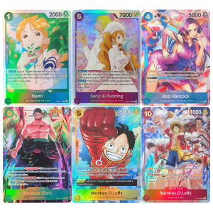 Bandai | Self Made Proxy One Piece English Robin Chopper Bonney Luffy Nami Hancock Roger Pudding Game Anime Collectible Card Toy
