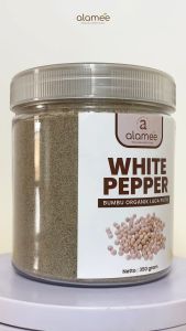 ALAMEE White Pepper Powder Lada Putih Bubuk Merica Whitepepper Bumbu Dapur Tanpa Campuran 50 gram