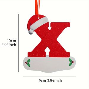 26 English Letters Christmas Decoration Pendant Christmas Tree Ornaments for Home Decor Navidad New Year 2026 Decor Accessories