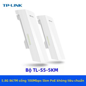 TP-Link | Cầu Không Dây Ngoài Trời Hỗ Trợ PoE Công Suất Cao Tốc Độ Cao 5KM 12/24V